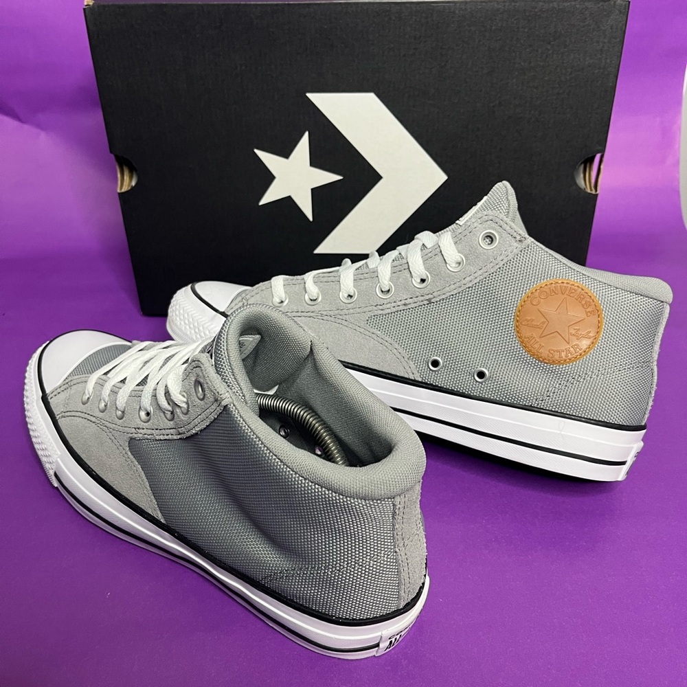 Converse Chuck Taylor All Star Malden Men’s Size 10.5 Sneaker Grey/White - Picture 4 of 8